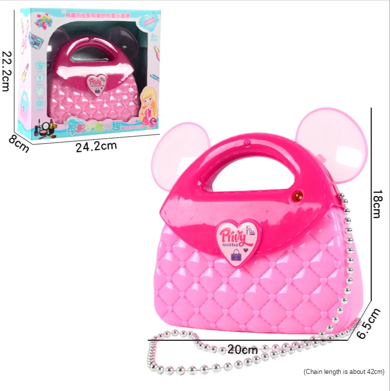 children's portable satchel can accommodate projection music makeup bag cosmetics set of 6 girls' play toys
children's portable satchel can accommodate projection music makeup bag cosmetics set of 6 girls' play toys