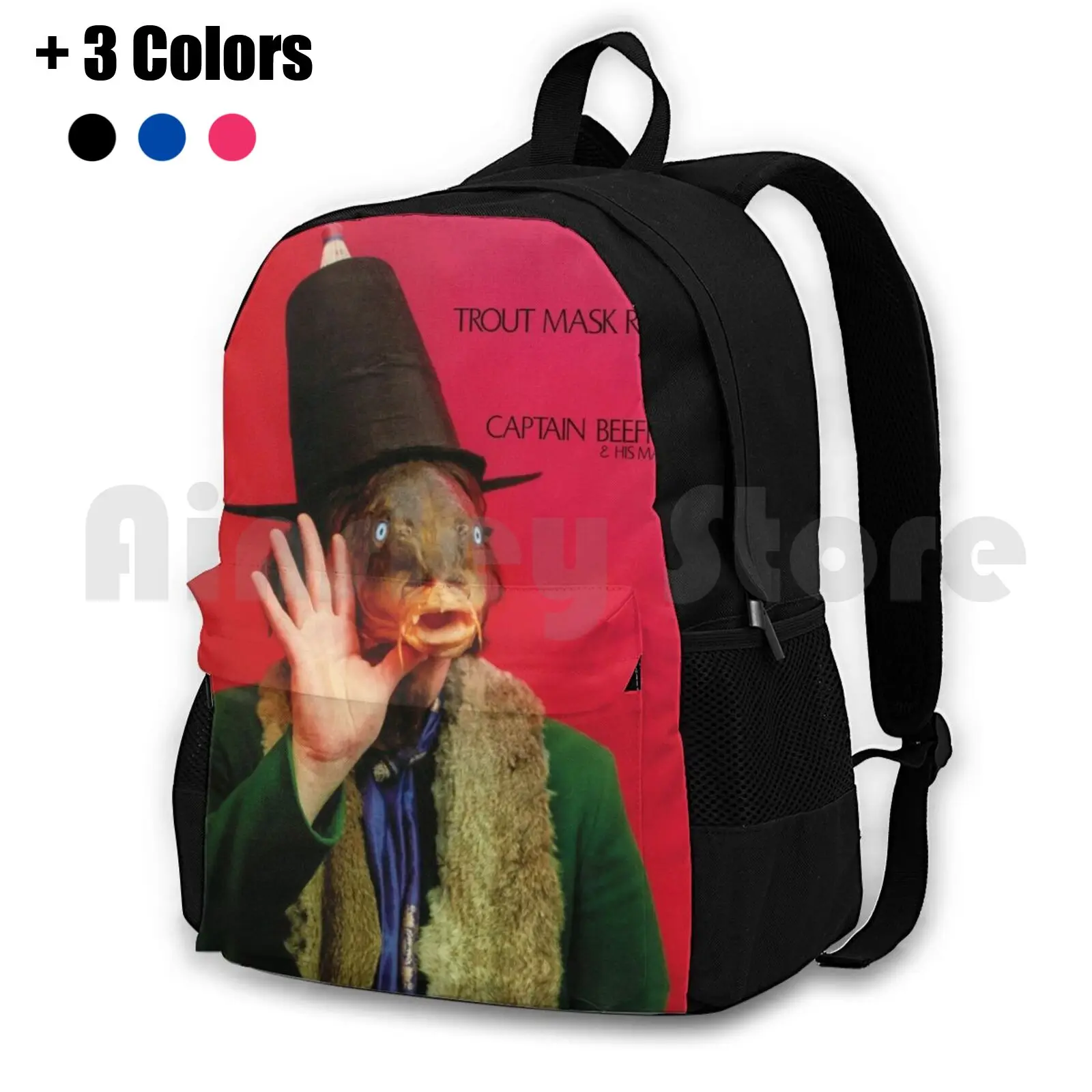 Trout Mask Replica Outdoor Hiking Backpack Waterproof Camping Travel Trout Replica Captain Beefheart 4Chan Meme Music Abstract
Trout Mask Replica Outdoor Hiking Backpack Waterproof Camping Travel Trout Replica Captain Beefheart 4Chan Meme Music Abstract