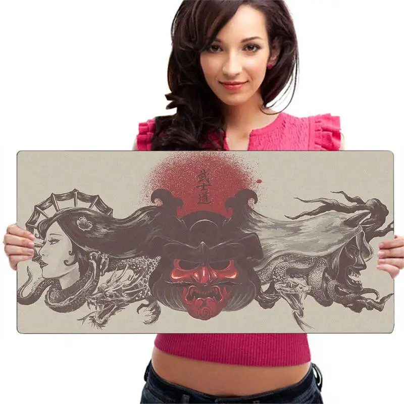 High Quality Japanese Samurai Oni Mask Keyboards Mat Rubber Gaming Mousepad Desk Mat Rubber Computer Gaming Mousepad
High Quality Japanese Samurai Oni Mask Keyboards Mat Rubber Gaming Mousepad Desk Mat Rubber Computer Gaming Mousepad