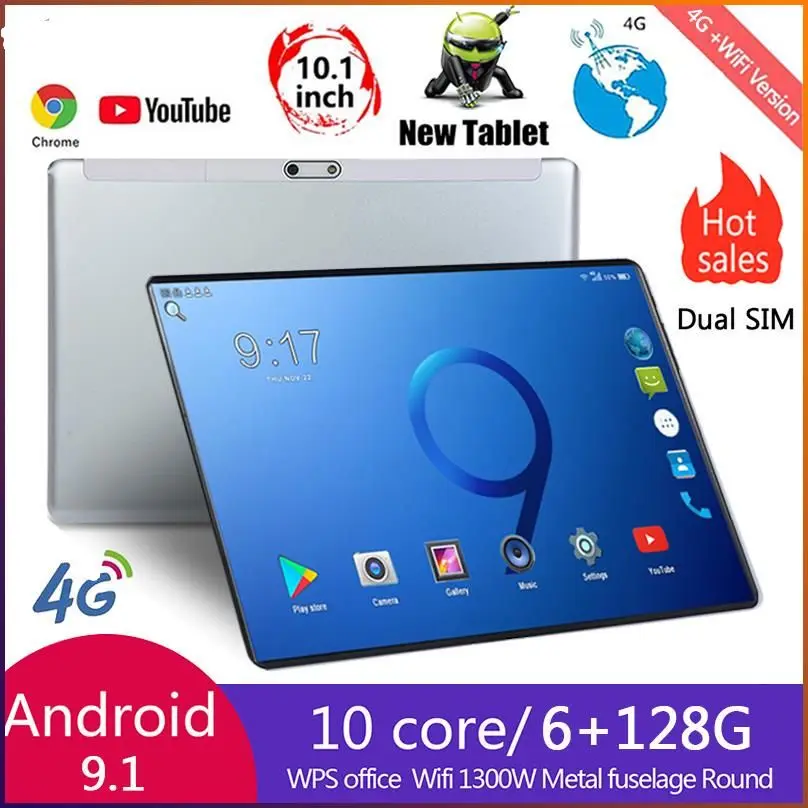 Pro 10.1 Inch Android 10.0 Tablet Pc 4G LTE SIM Card Phone Call Octa Core 8GB/128GB WiFi Bluetooth GPS Pad Tablet Pc
Pro 10.1 Inch Android 10.0 Tablet Pc 4G LTE SIM Card Phone Call Octa Core 8GB/128GB WiFi Bluetooth GPS Pad Tablet Pc