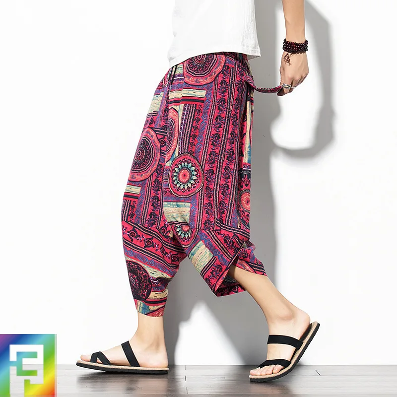Men's Casual Cropped Pants Large Size Loose Bloomers Vintage Pants Summer Wide-leg Harem Pants Streetwear Hip-hop Sweatpants
Men's Casual Cropped Pants Large Size Loose Bloomers Vintage Pants Summer Wide-leg Harem Pants Streetwear Hip-hop Sweatpants