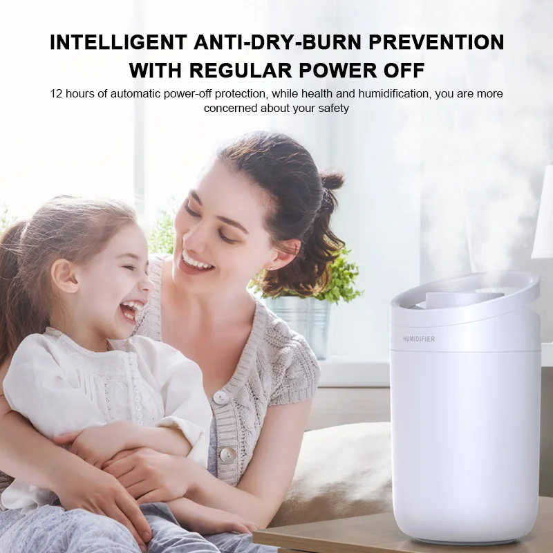 3000ML Air Humidifier Dual Nozzles USB Aroma Diffuser Mist Maker Air Refresher Humidification Spray Machine For Home Office
3000ML Air Humidifier Dual Nozzles USB Aroma Diffuser Mist Maker Air Refresher Humidification Spray Machine For Home Office