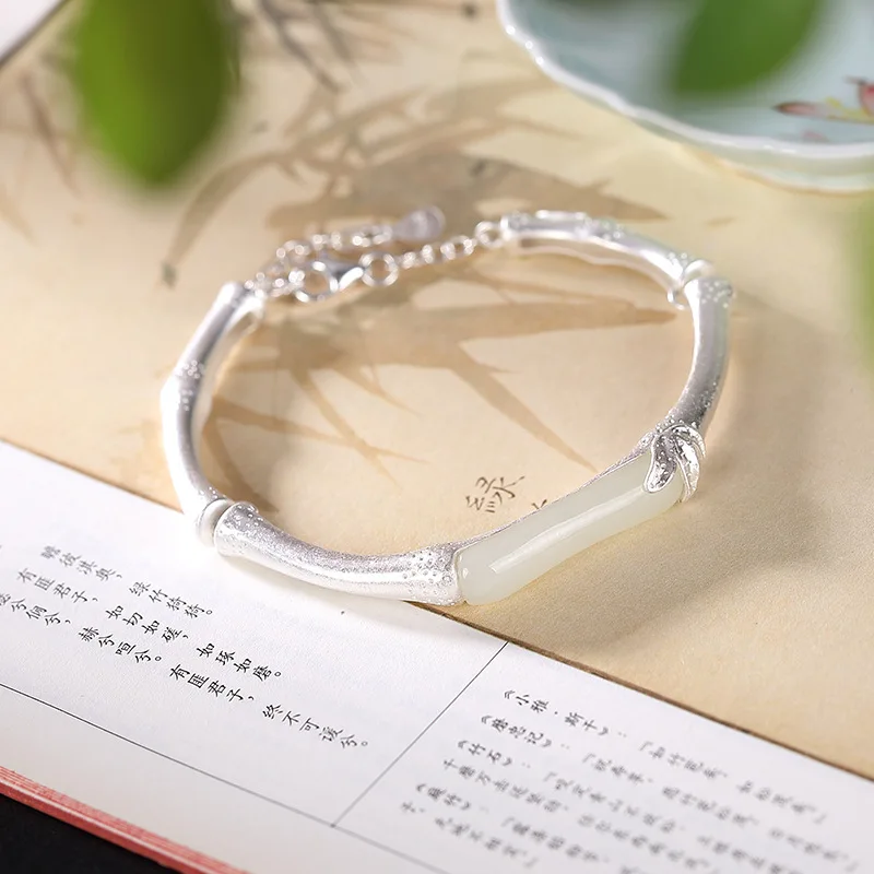 100% Real 925 Sterling Silver Handmade Bamboo Bangles for Women Strawberry Quartz Ethnic Bracelets Handmade Fine Jewel
100% Real 925 Sterling Silver Handmade Bamboo Bangles for Women Strawberry Quartz Ethnic Bracelets Handmade Fine Jewel