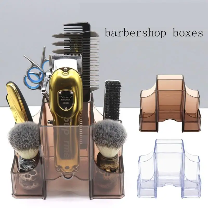 

Barbershop многофункциональный ящик для хранения инструментов для парикмахерской стенд для демонстрации большой емкости чехол для щипчиков ра...