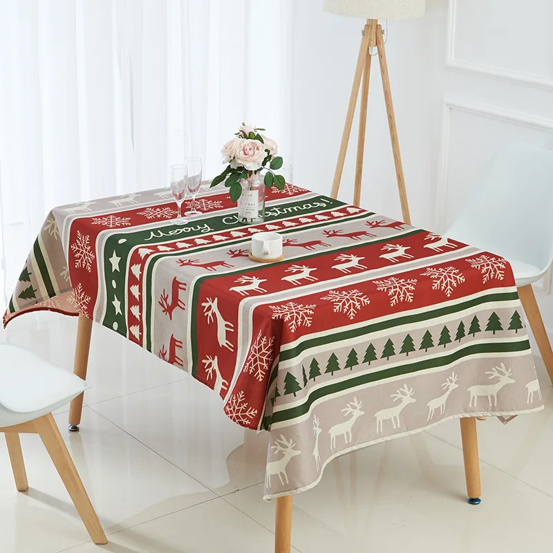 New Holiday Tablecloth Christmas Eve Christmas Holiday Tablecloth Encrypted Linen Waterproof Coffee Table Christmas Gift
New Holiday Tablecloth Christmas Eve Christmas Holiday Tablecloth Encrypted Linen Waterproof Coffee Table Christmas Gift