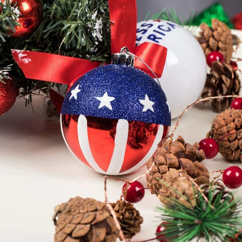 6/12pcs God Bless American Balls July of 4th Independence Day Party Decor Patriotic Ball Holiday Christmas Tree Decorations
6/12pcs God Bless American Balls July of 4th Independence Day Party Decor Patriotic Ball Holiday Christmas Tree Decorations