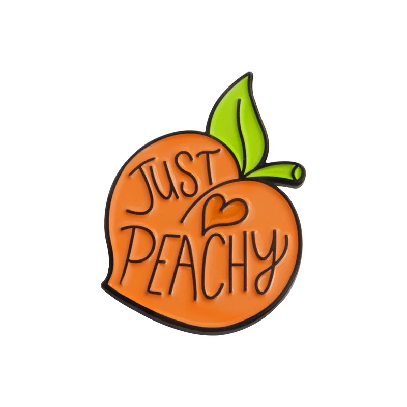 Cartoon Cute Little Yellow Peach Alloy Brooch Just Peachy Collar Enamel Paint Brooch Pin Badges
Cartoon Cute Little Yellow Peach Alloy Brooch Just Peachy Collar Enamel Paint Brooch Pin Badges