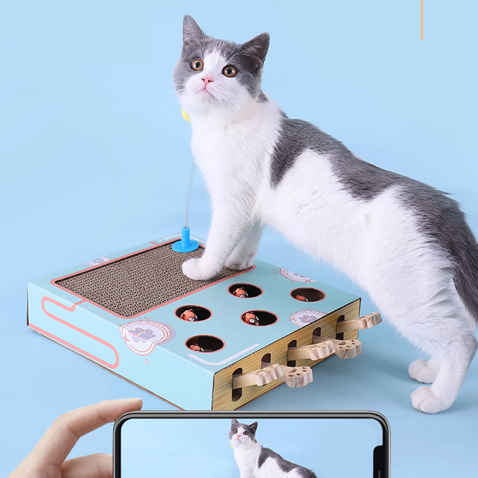Funny Cats Toy Stick Cat Interactive Hit Gophers Maze Tease Toy Multifunctional Cat Toys Pet Products
Funny Cats Toy Stick Cat Interactive Hit Gophers Maze Tease Toy Multifunctional Cat Toys Pet Products