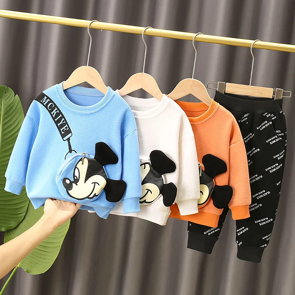 Disney Kids Clothes Set For 1-5 Years Boys Girls Mickey Minnie Clothing Top+Pants Kids Fashion Clothes Suit Children Costume
Disney Kids Clothes Set For 1-5 Years Boys Girls Mickey Minnie Clothing Top+Pants Kids Fashion Clothes Suit Children Costume