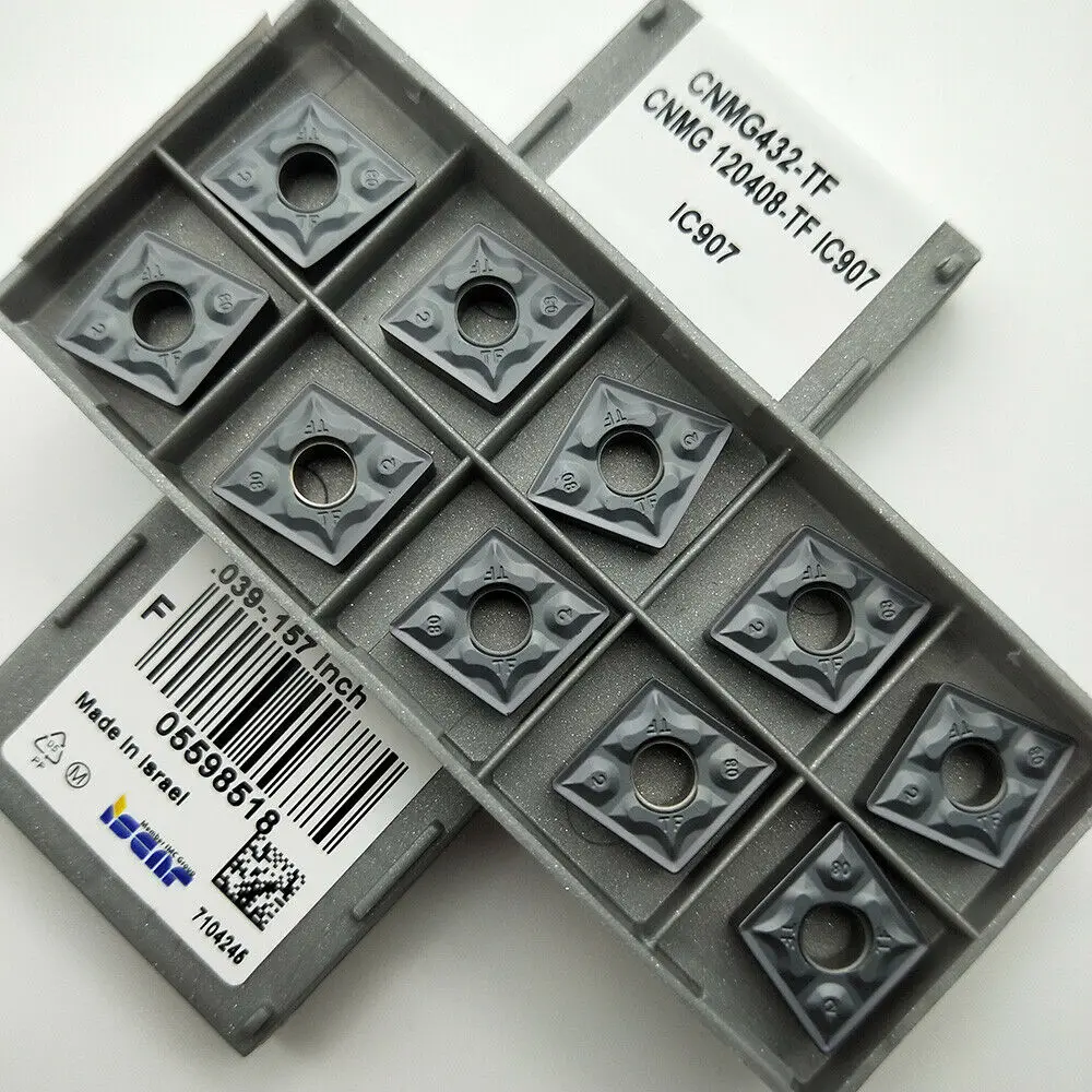 CNC 30PCS CNMG432-TF CNMG120408 -TF IC907 Carbide Inserts Lathe Turning Inserts
CNC 30PCS CNMG432-TF CNMG120408 -TF IC907 Carbide Inserts Lathe Turning Inserts