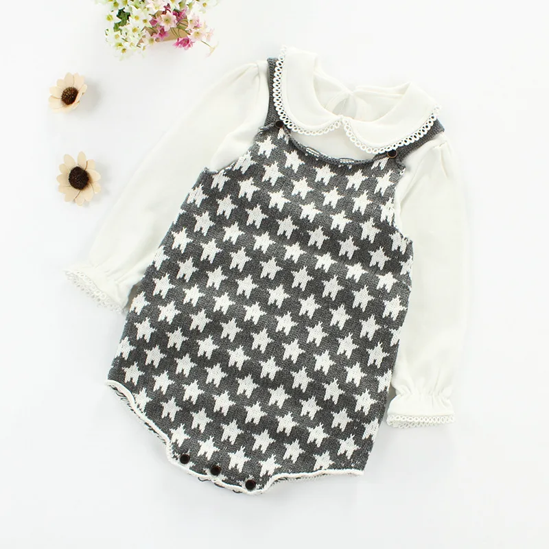 Cute full star print baby rompers baby boy/girls clothes cotton Knitted romper for infant toddler girls clothing 0-24m
Cute full star print baby rompers baby boy/girls clothes cotton Knitted romper for infant toddler girls clothing 0-24m