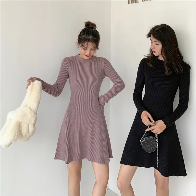 Women's Knitted Cotton 2019 Winter Thicken Warm Knit Dress Slim Fit Thin A-line High Elastic Base dress
Women's Knitted Cotton 2019 Winter Thicken Warm Knit Dress Slim Fit Thin A-line High Elastic Base dress