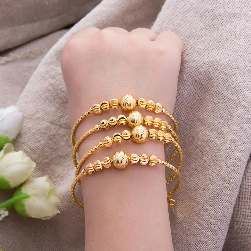 4PCS 24K African Arab Kids Baby/Girls Jewelry Gold Color Bangles For Kids Bangle & Bracelets Ethiopian Jewelry for Children
4PCS 24K African Arab Kids Baby/Girls Jewelry Gold Color Bangles For Kids Bangle & Bracelets Ethiopian Jewelry for Children