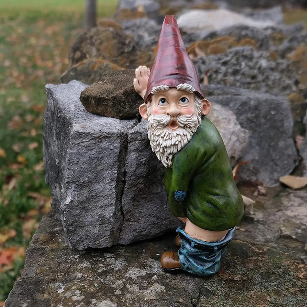 Resin Dwarf Figurines New Funny Naughty Garden Gnome Garden Decoration Statue Gnome Decoration Villa Home Decoartion Miniatures
Resin Dwarf Figurines New Funny Naughty Garden Gnome Garden Decoration Statue Gnome Decoration Villa Home Decoartion Miniatures