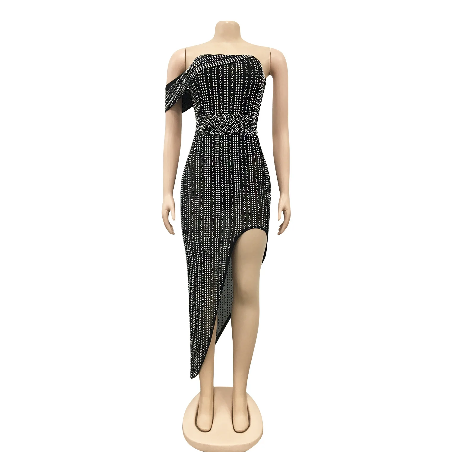 Luxury Evening Party Birthday Prom Celebration Rhinestones Dresses Women Irregular Mesh Strapless See Through Dress Stage Wear
Luxury Evening Party Birthday Prom Celebration Rhinestones Dresses Women Irregular Mesh Strapless See Through Dress Stage Wear