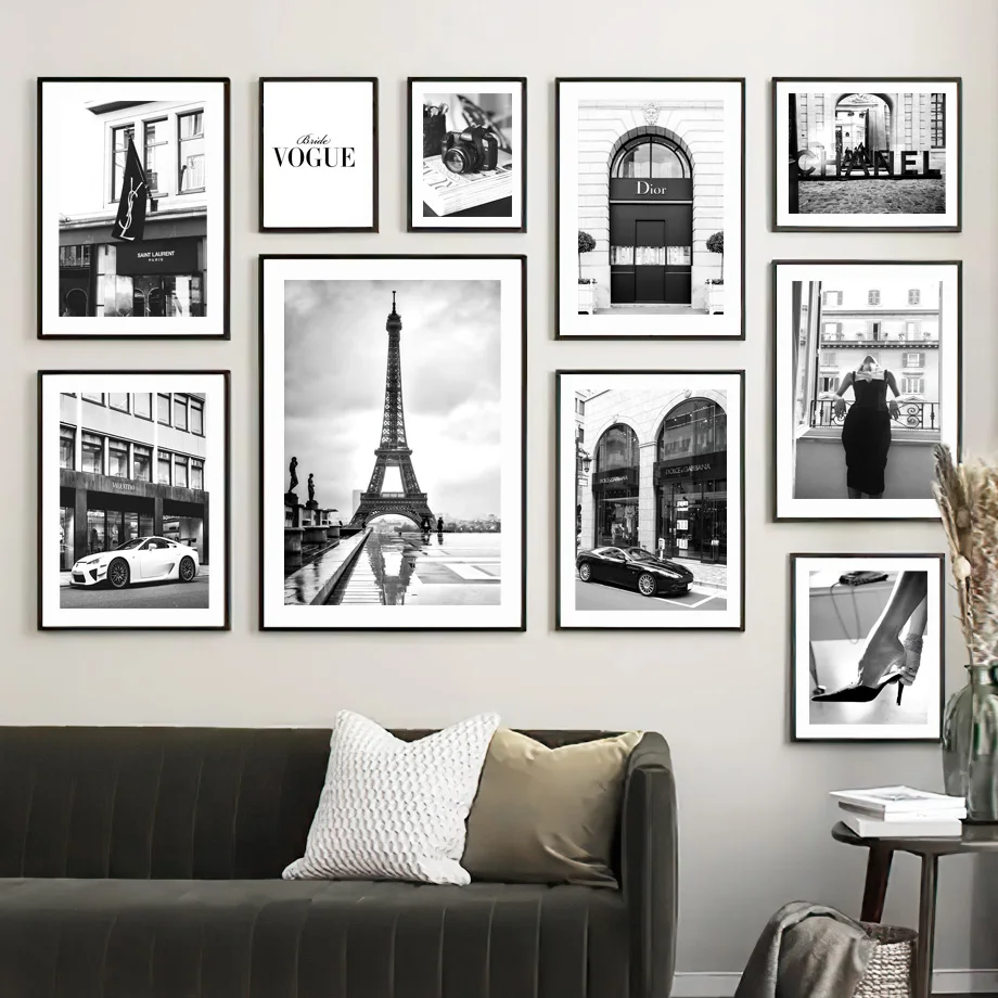 Vogue Girl Paris Tower Luxury Black White Nordic Posters And Prints Wall Art Canvas Painting Wall Pictures For Living Room Decor
Vogue Girl Paris Tower Luxury Black White Nordic Posters And Prints Wall Art Canvas Painting Wall Pictures For Living Room Decor