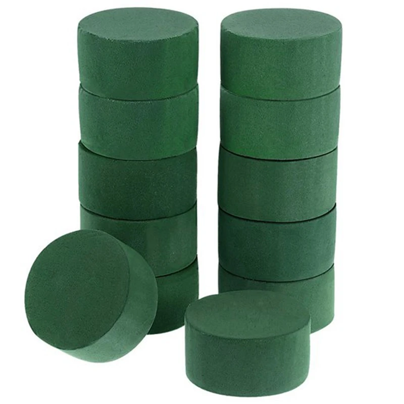10Pcs Wedding Aisle DIY Craft Floral Arrangement Water-Absorbing Home Garden Green Flower Foam Fresh-Keeping Round Brick 
10Pcs Wedding Aisle DIY Craft Floral Arrangement Water-Absorbing Home Garden Green Flower Foam Fresh-Keeping Round Brick