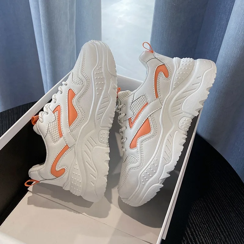 Women's Sneakers Thick Sole 2020 spring Autumn Women Shoes Breathable non-slip lace-up Platform Chunky Sneakers zapatos mujer
Women's Sneakers Thick Sole 2020 spring Autumn Women Shoes Breathable non-slip lace-up Platform Chunky Sneakers zapatos mujer