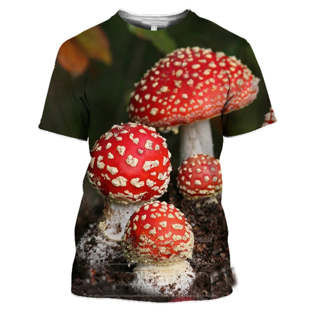 Summer 3D Print Plant Mushroom T Shirt Color Wild Fungi Man's T-shirt O Neck Funny Women Men Tshirt Cute Cartoon Tees
Summer 3D Print Plant Mushroom T Shirt Color Wild Fungi Man's T-shirt O Neck Funny Women Men Tshirt Cute Cartoon Tees