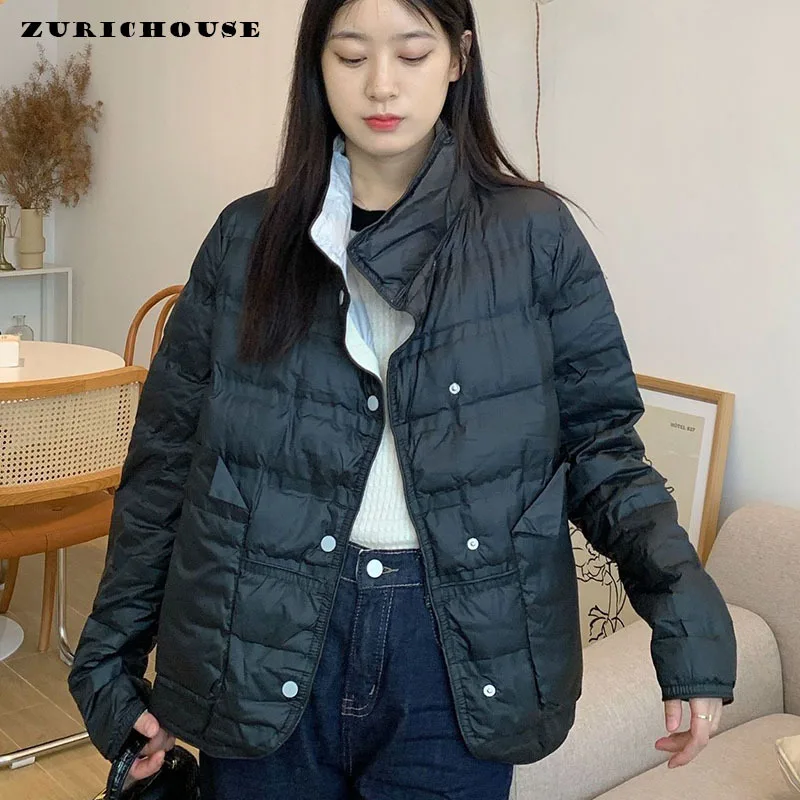 ZURICHOUSE Winter Ultra Light Duck Down Coat Women Warm Stand Collar Loose Casual Short Puffer Jackets Female 2023 Fashion New
ZURICHOUSE Winter Ultra Light Duck Down Coat Women Warm Stand Collar Loose Casual Short Puffer Jackets Female 2023 Fashion New