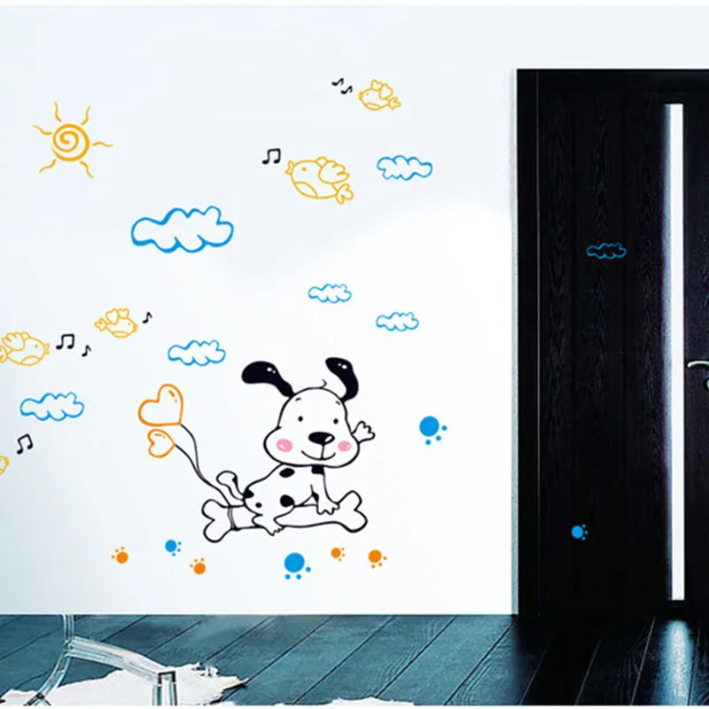 Cartoon Dogs Wall Stickers Kids Bedroom Bathroom Decor Baby Room Wall Decoration Accessories PVC Poster Removing
Cartoon Dogs Wall Stickers Kids Bedroom Bathroom Decor Baby Room Wall Decoration Accessories PVC Poster Removing