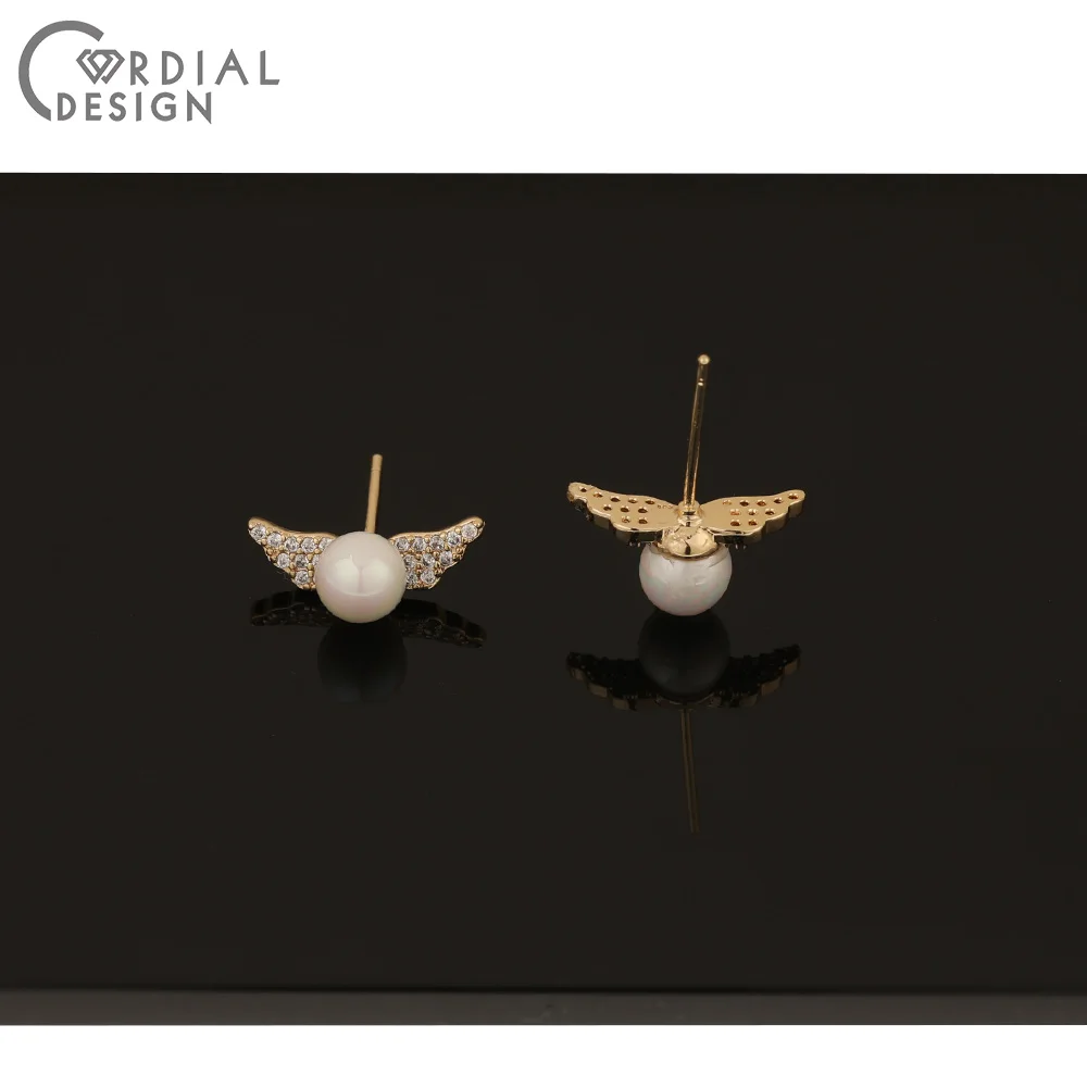 Cordial Design 30Pcs DIY Earrings Making/Hand Made/Jewelry Accessories/Genuine Gold Plating/Imitation Pearl/CZ Earrings Stud 
Cordial Design 30Pcs DIY Earrings Making/Hand Made/Jewelry Accessories/Genuine Gold Plating/Imitation Pearl/CZ Earrings Stud