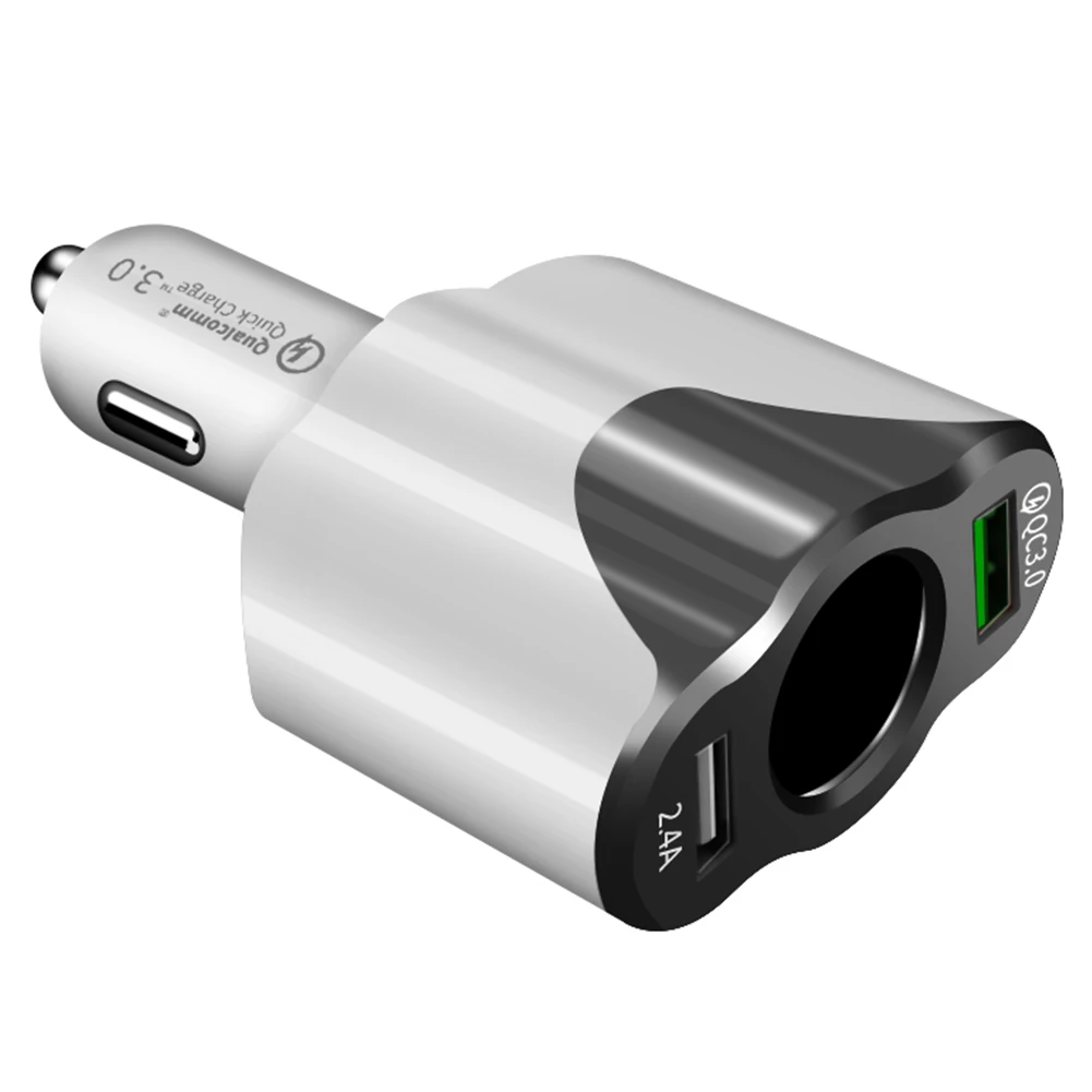 Useful Phone Accessories 12/24V Car Charger Dual USB Ports QC3.0 Fast Charging Lighter Auto Charger Adapter
Useful Phone Accessories 12/24V Car Charger Dual USB Ports QC3.0 Fast Charging Lighter Auto Charger Adapter