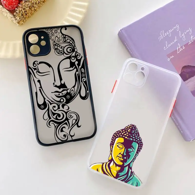 Buddha Phone Case For iPhone 12 11 Mini Pro XR XS Max 7 8 Plus X Matte transparent Back Cover
Buddha Phone Case For iPhone 12 11 Mini Pro XR XS Max 7 8 Plus X Matte transparent Back Cover