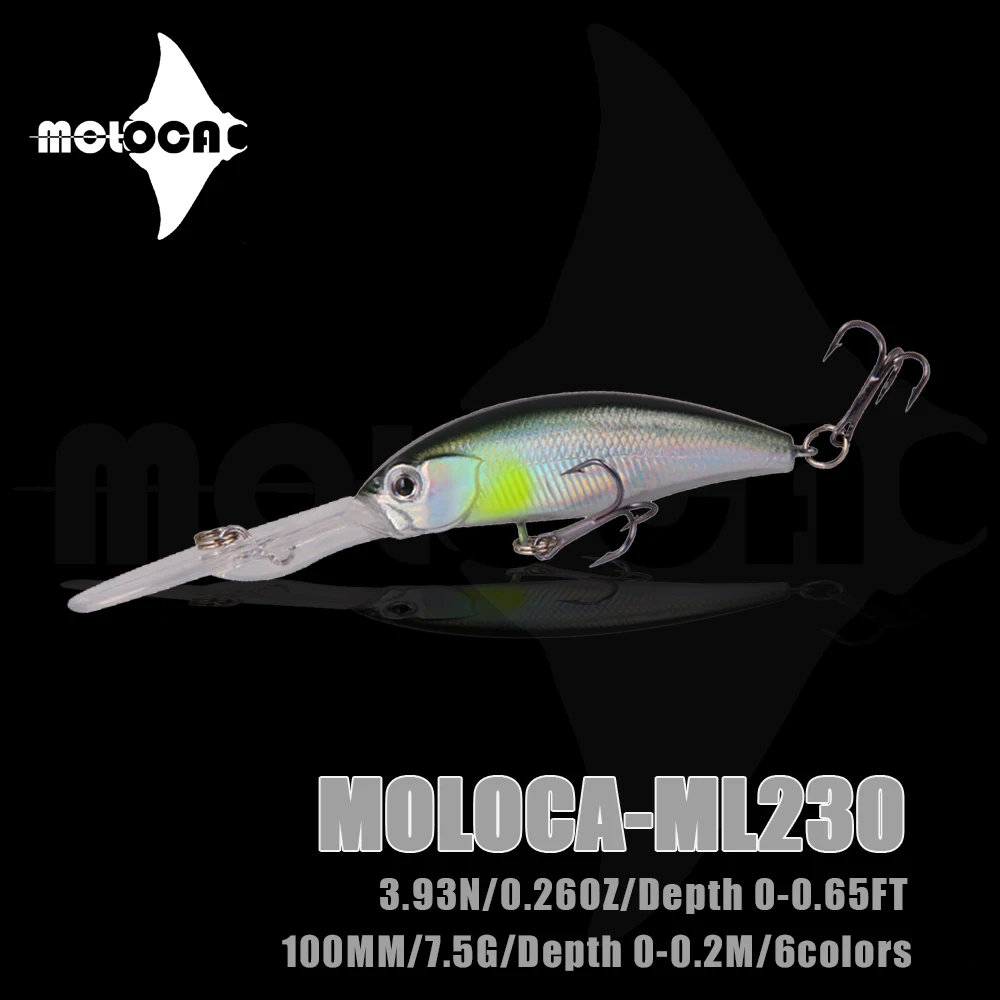 Fishing Lures Minnow Weights 7.5g 100mm Whopper Floating 0-0.2m Trolling Accesorios De Pesca Blackfish Isca Artificial Leurre
Fishing Lures Minnow Weights 7.5g 100mm Whopper Floating 0-0.2m Trolling Accesorios De Pesca Blackfish Isca Artificial Leurre