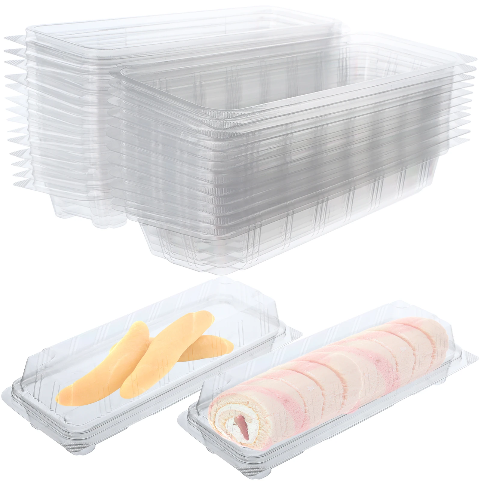 50pcs Swiss Roll Blister Packaging Box Cupcake Boxes Packaging Transparant Clear Cake Box Fruit Dessert Sushi Roll Bread Box
50pcs Swiss Roll Blister Packaging Box Cupcake Boxes Packaging Transparant Clear Cake Box Fruit Dessert Sushi Roll Bread Box