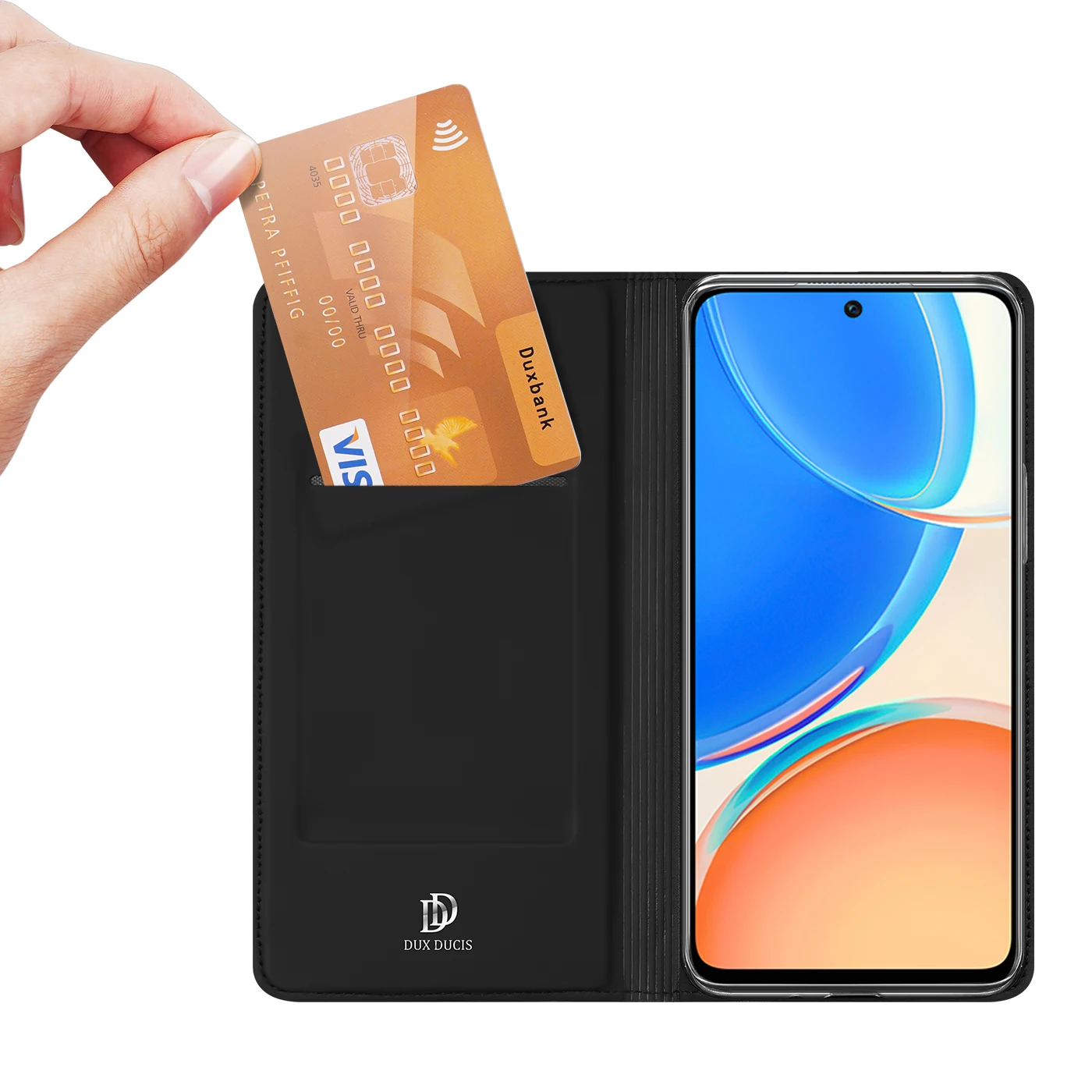 Кожаный чехол-кошелек с откидной крышкой для Huawei P30 Lite/NOVA 4E DUX DUCIS Skin Pro Series полная