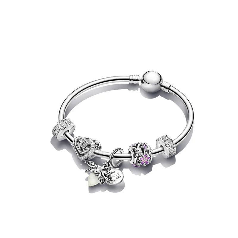 Spring 2021 New High Quality 100% 925 Sterling Silver Daisy Firefly Bracelet Set, Charming Diy Jewelry Gift For Ladies
Spring 2021 New High Quality 100% 925 Sterling Silver Daisy Firefly Bracelet Set, Charming Diy Jewelry Gift For Ladies