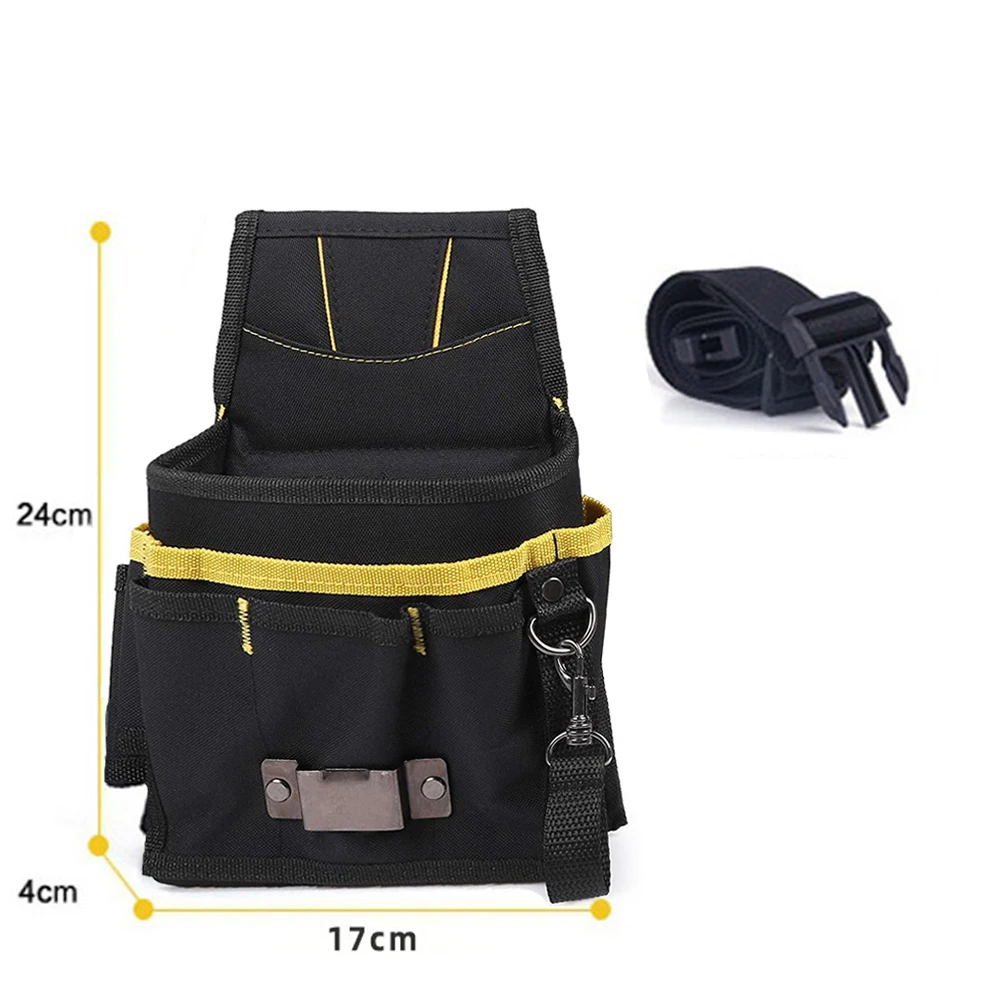 Electrician Waist Belt Tool Pouch Bag Black Oxford Fabric For Hold Wrench Hammer Screwdriver Hand Tool 24*17*4cm
Electrician Waist Belt Tool Pouch Bag Black Oxford Fabric For Hold Wrench Hammer Screwdriver Hand Tool 24*17*4cm