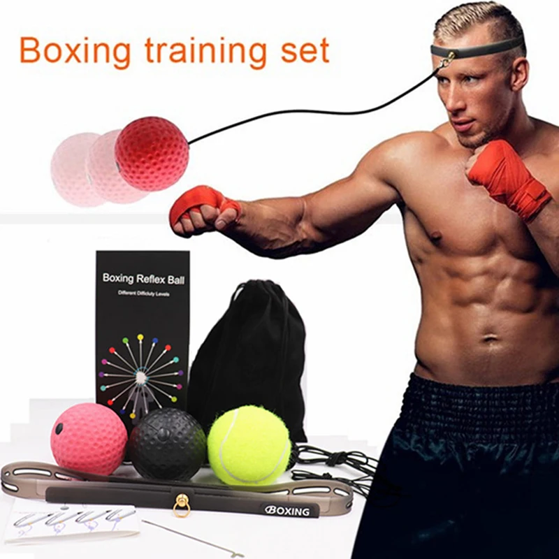 1 Set Boxing Fight Ball on String Reflex Fitness Punching Head Bands Set Improving Speed Reaction MMA Training Goal Accessories
1 Set Boxing Fight Ball on String Reflex Fitness Punching Head Bands Set Improving Speed Reaction MMA Training Goal Accessories