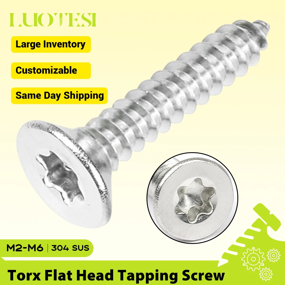 LUOTESI Саморезы Star Torx из нержавеющей стали 304 для дерева M2-M6
LUOTESI Саморезы Star Torx из нержавеющей стали 304 для дерева M2-M6