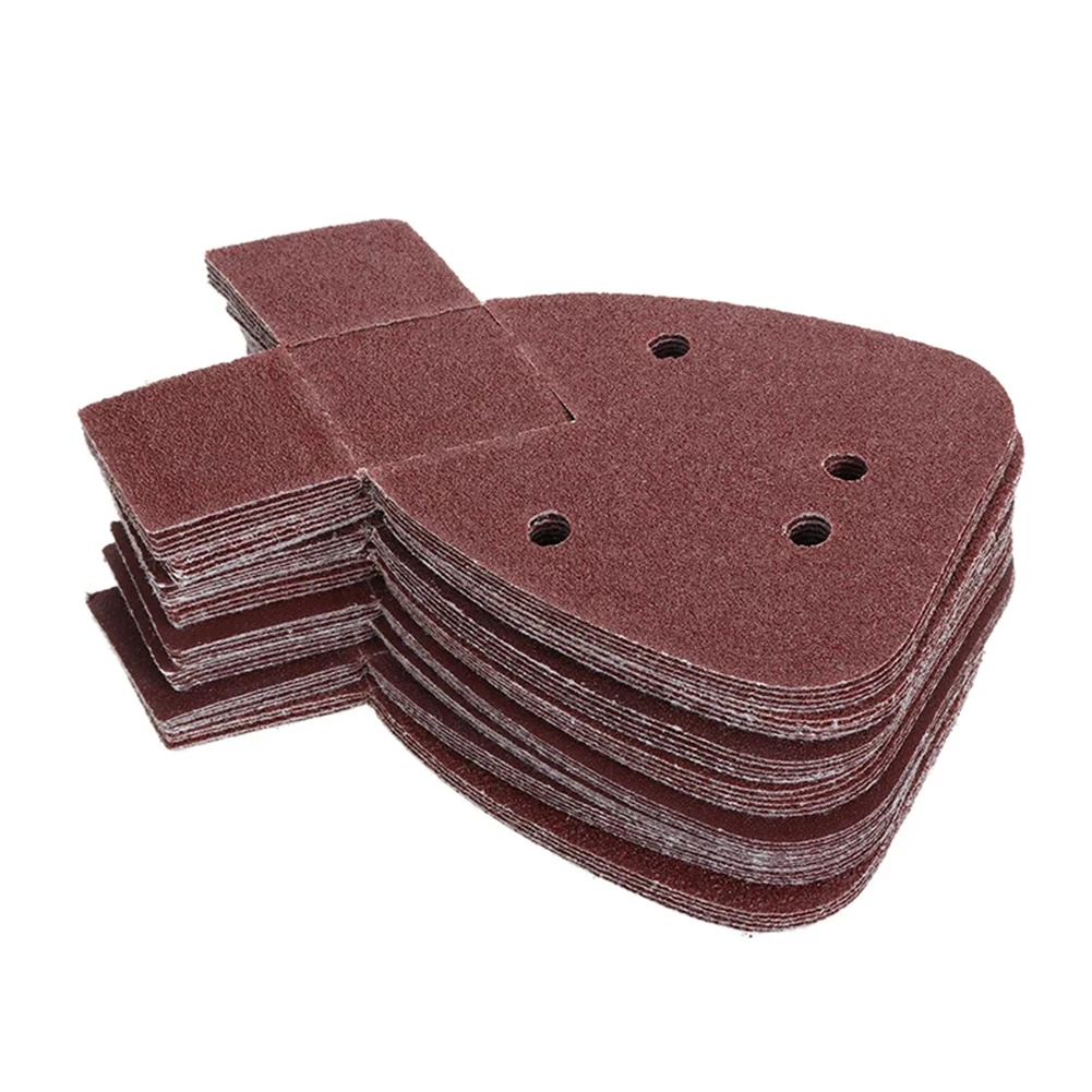40pcs Sander Pads 40# 60# 80# 120# 4 Hole Triangular Sandpaper Alumina Sanding Paper Backing Pad Car Polisher Angle Grinder
40pcs Sander Pads 40# 60# 80# 120# 4 Hole Triangular Sandpaper Alumina Sanding Paper Backing Pad Car Polisher Angle Grinder
