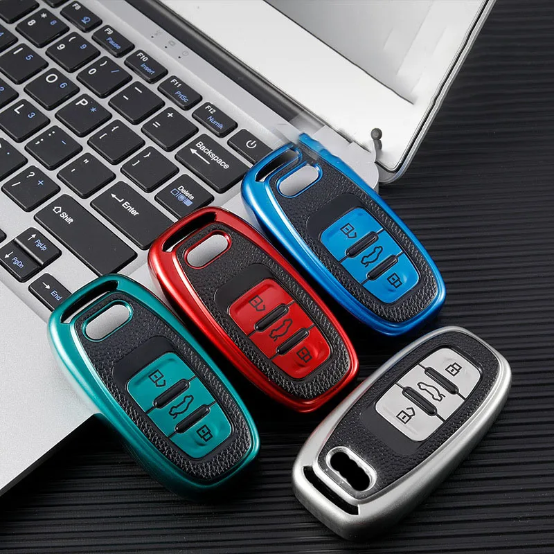 Leather+TPU Car Key Case Cover Shell For Audi A1 A3 8V A4 B8 B9 A5 A6 C7 A7 A8 Quattro Q3 Q5 Q7 S4 S6 S7 S8 R8 TT Accessories
Leather+TPU Car Key Case Cover Shell For Audi A1 A3 8V A4 B8 B9 A5 A6 C7 A7 A8 Quattro Q3 Q5 Q7 S4 S6 S7 S8 R8 TT Accessories