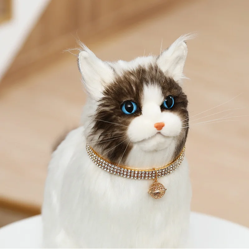 Cat Small Dog Rhinestone Elastic Necklace Chinese Wind Bell Pet Luxury Collar Hollow Palace Bell for Cat Kitten Accessories
Cat Small Dog Rhinestone Elastic Necklace Chinese Wind Bell Pet Luxury Collar Hollow Palace Bell for Cat Kitten Accessories