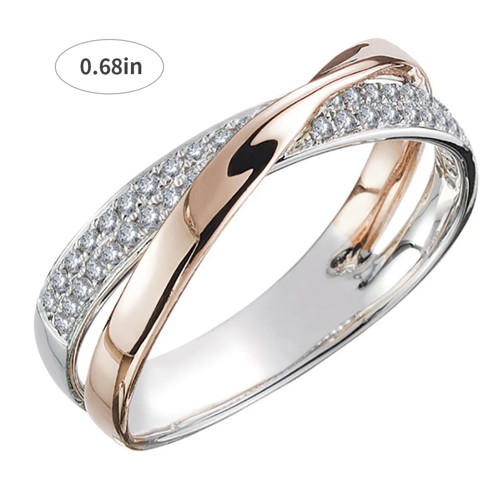 Women Ring Double Circle Rhinestone Ring Simple Style Girl Hand Jewelry Weight-losing Jewelry, White K, Size 10
Women Ring Double Circle Rhinestone Ring Simple Style Girl Hand Jewelry Weight-losing Jewelry, White K, Size 10