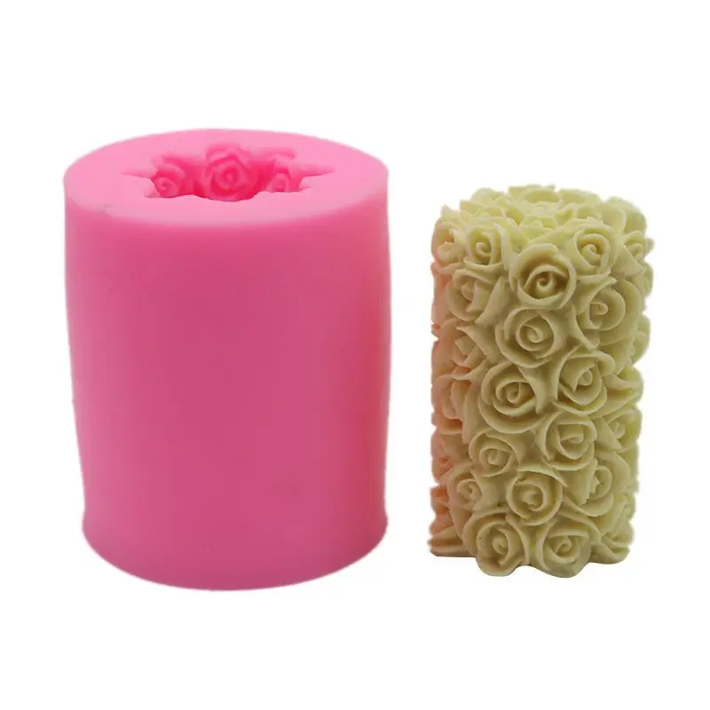 DIY Cake Decorative Silicone 3D Rose Candle Mold Sugar Mold Rose Long Cylindrical Handmade Soap Silicon Mold
DIY Cake Decorative Silicone 3D Rose Candle Mold Sugar Mold Rose Long Cylindrical Handmade Soap Silicon Mold