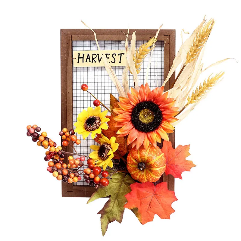 1pcs per box Halloween decorations harvest festival simulation sunflower pumpkin wooden photo frame home decoration door hanging
1pcs per box Halloween decorations harvest festival simulation sunflower pumpkin wooden photo frame home decoration door hanging