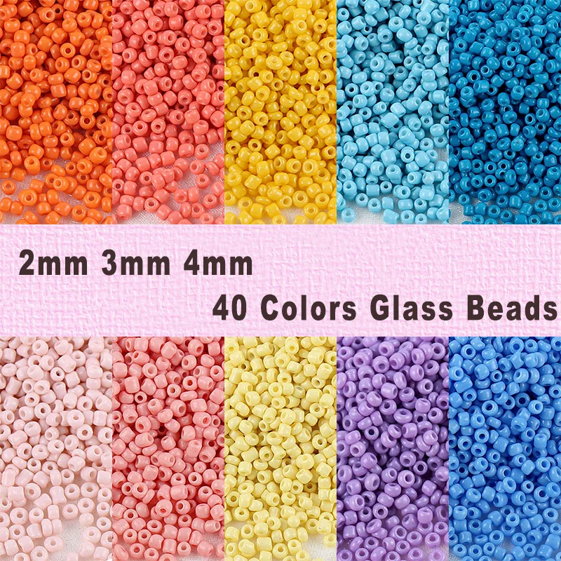 1000pcs/Lot 2 3 4mm Mixed Round Glass Beads Loose Spaced Seed Beads for Needlework Jewelry Making DIY Charms Handmade Bracelet
1000pcs/Lot 2 3 4mm Mixed Round Glass Beads Loose Spaced Seed Beads for Needlework Jewelry Making DIY Charms Handmade Bracelet