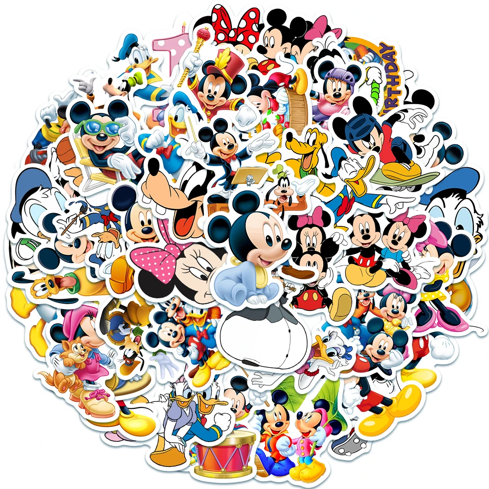 10/50PCS Hot Disney Mickey Mouse Stickers for Water Bottle Laptop Guitar Car Bike Skateboard Luggage Fridge Clubhouse Kids Toys
10/50PCS Hot Disney Mickey Mouse Stickers for Water Bottle Laptop Guitar Car Bike Skateboard Luggage Fridge Clubhouse Kids Toys