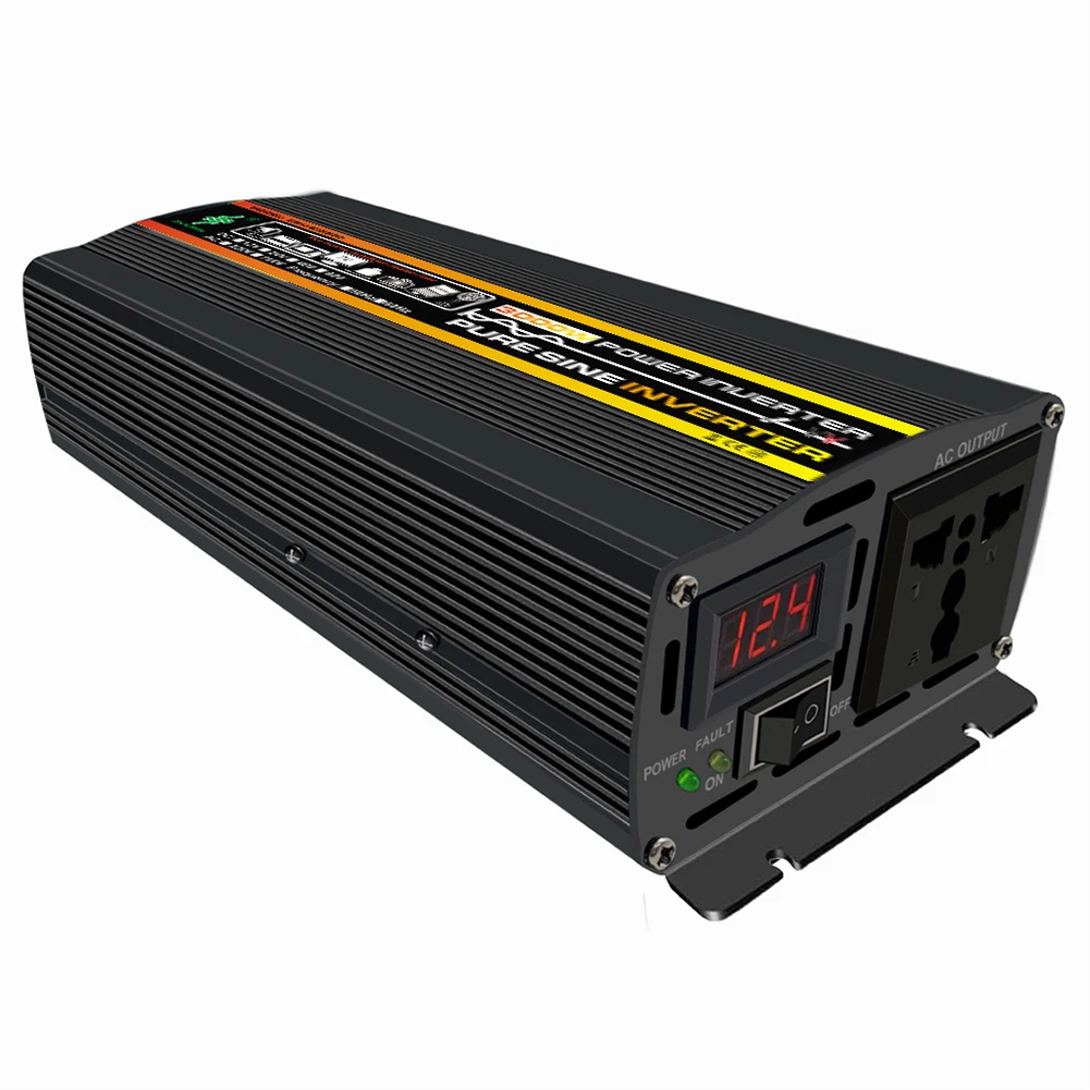 Car Power Converter Transformer Pure Sine Wave Inverter 3000W DC 12V To AC 220V Voltage Transformer Car Electronics Accessories
Car Power Converter Transformer Pure Sine Wave Inverter 3000W DC 12V To AC 220V Voltage Transformer Car Electronics Accessories