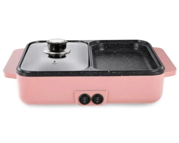 Electric Mini Grill Hot Pot Multi-function Indoor Grill Pot Non-stick BBQ Grill Plate Dual Temperature Control hotpot hotpot
Electric Mini Grill Hot Pot Multi-function Indoor Grill Pot Non-stick BBQ Grill Plate Dual Temperature Control hotpot hotpot