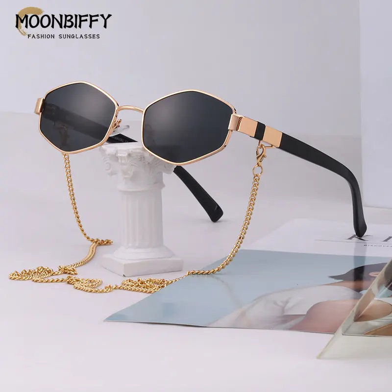 2023 New Vintage Sunglasses with Glasses Chain Punk Retro Sun Glasses Women Unique Polygon Eyewear Male Shade Oculos De Sol
2023 New Vintage Sunglasses with Glasses Chain Punk Retro Sun Glasses Women Unique Polygon Eyewear Male Shade Oculos De Sol