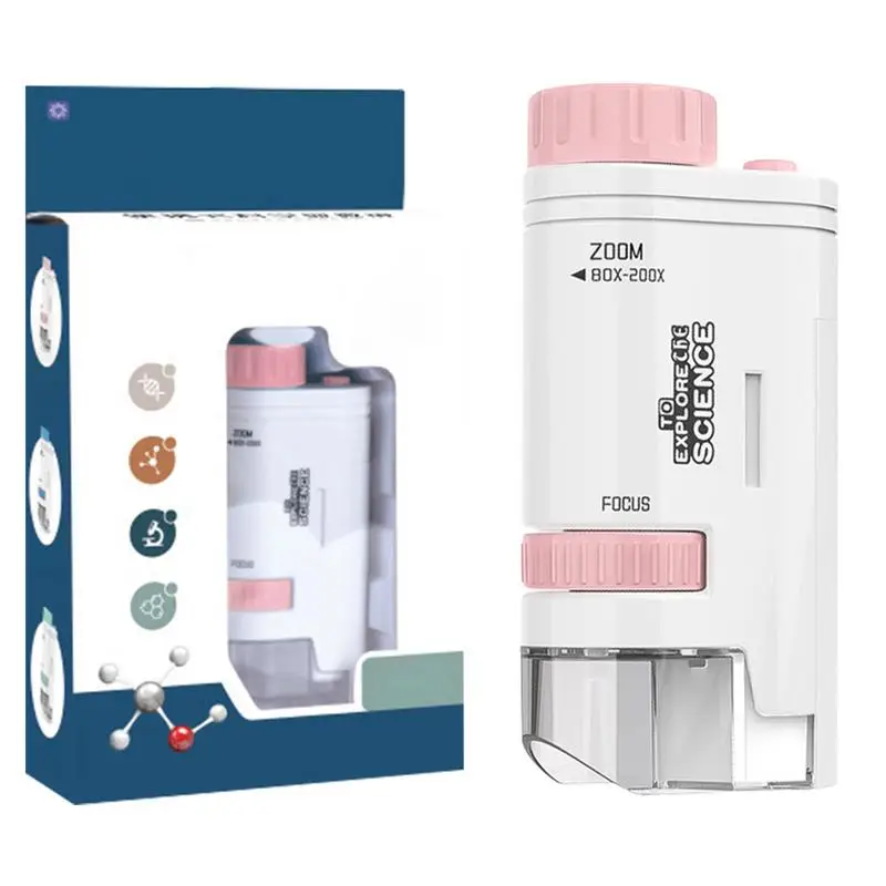 Kid Portable Microscope Portable Microscope 200x Zoom Educational Mini Pocket Handheld Microscope With LED Light As Outdoor 
Kid Portable Microscope Portable Microscope 200x Zoom Educational Mini Pocket Handheld Microscope With LED Light As Outdoor