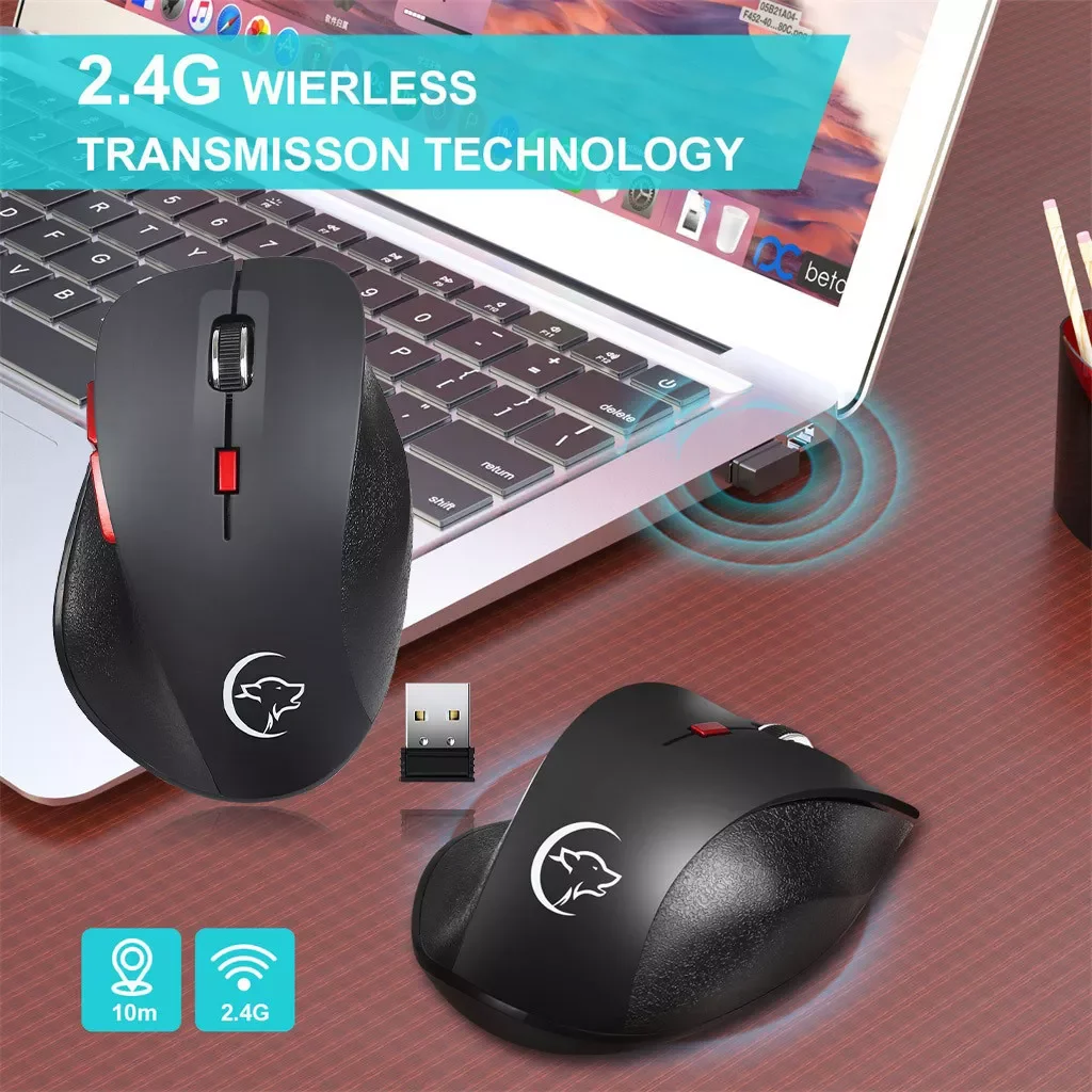 Wireless Gaming Mouse 2.4G Ergonomic Charge 6 Key High Performance Mice Desktop Pc Gamer Laptop Silent Keys
Wireless Gaming Mouse 2.4G Ergonomic Charge 6 Key High Performance Mice Desktop Pc Gamer Laptop Silent Keys