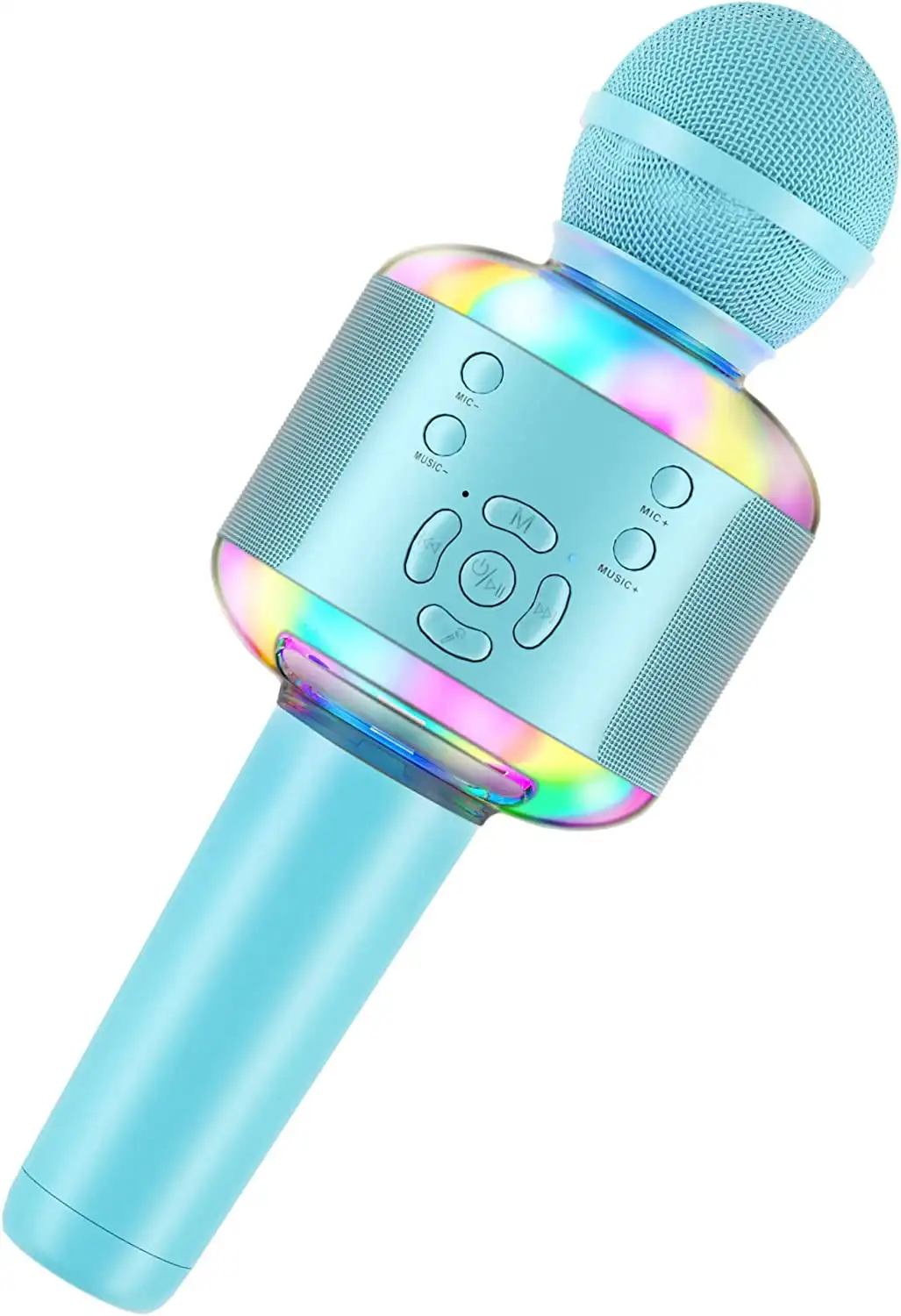 Wireless Bluetooth Karaoke Microphone,Kids Microphone with Controllable LED Lights, 5-1n-1 Portable Mic Speaker Player Recorde
Wireless Bluetooth Karaoke Microphone,Kids Microphone with Controllable LED Lights, 5-1n-1 Portable Mic Speaker Player Recorde