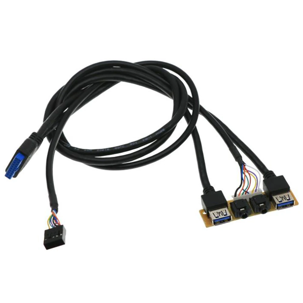 60cm Front Case Panel USB3.0+USB3.0+HD Audio Jack Ports I/O Board+Internal Wire USB Bezel Line DIY Case Extension Line
60cm Front Case Panel USB3.0+USB3.0+HD Audio Jack Ports I/O Board+Internal Wire USB Bezel Line DIY Case Extension Line